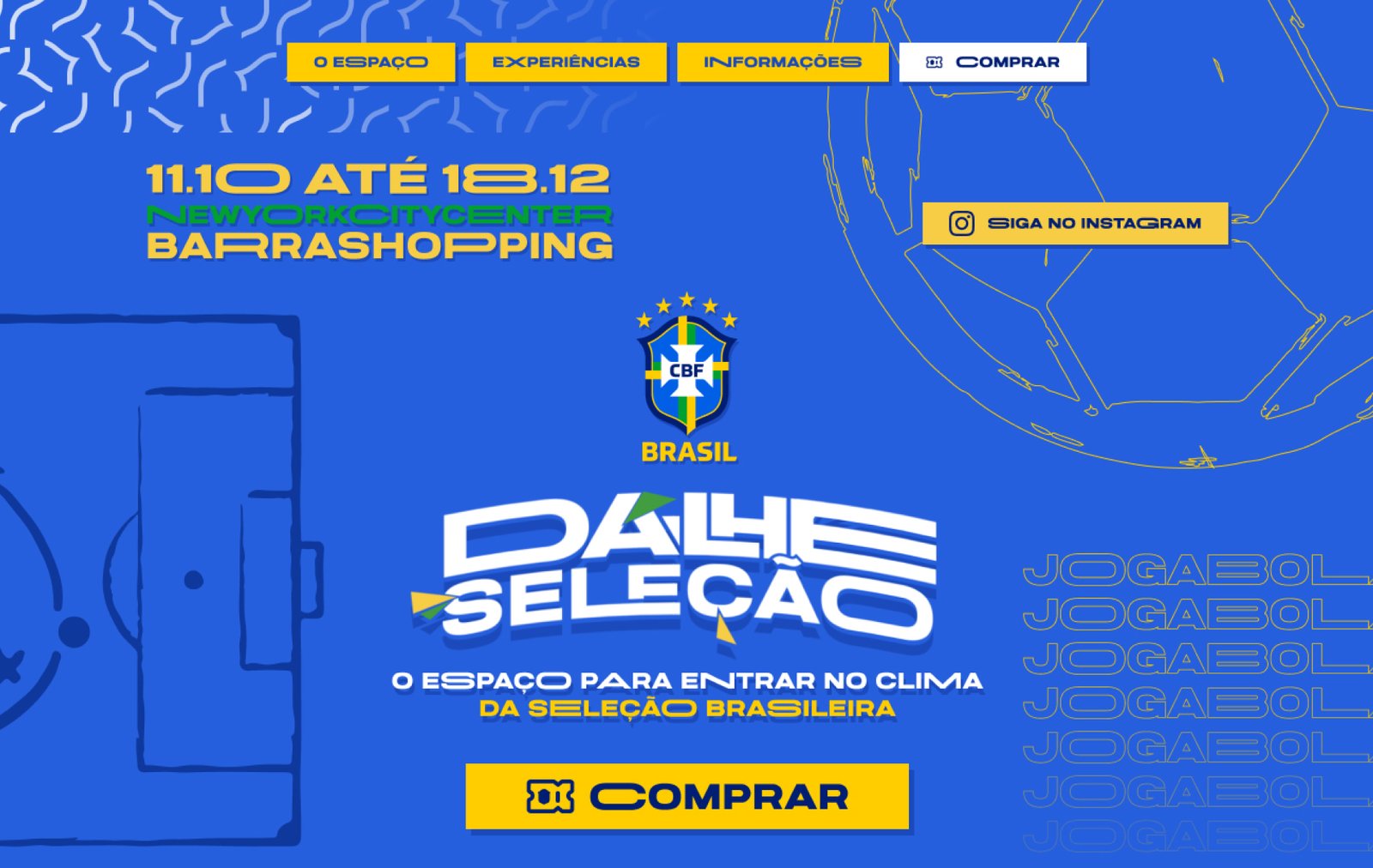 Case Da-lhe Seleção CBF - Landing Page Criada por Kayan Ruiz