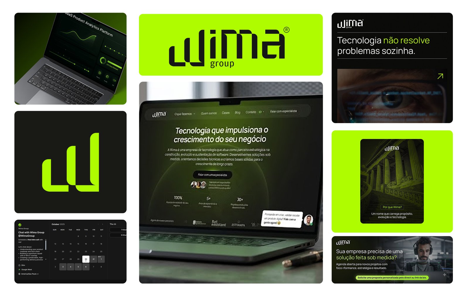 Case Wima - Projeto de Identidade Visual Minimalista por Kayan Ruiz